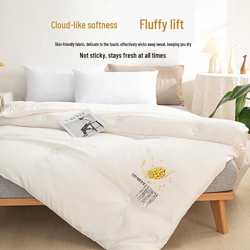 ZhangYu Hotel Single All-Season Quilt with Soybean Fiber Blend