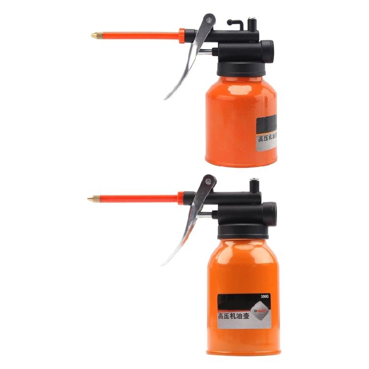 High Pressure Lubricating Oil Storage Can with Long Flexible Spout for Industrial and Home Use Metal Hand Pump Oiler Can