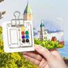with Clip Travel Paint Palette Acrylic Painting Supplies Travel Watercolor Palette Gift for Women Men Durable Watercolor Palette