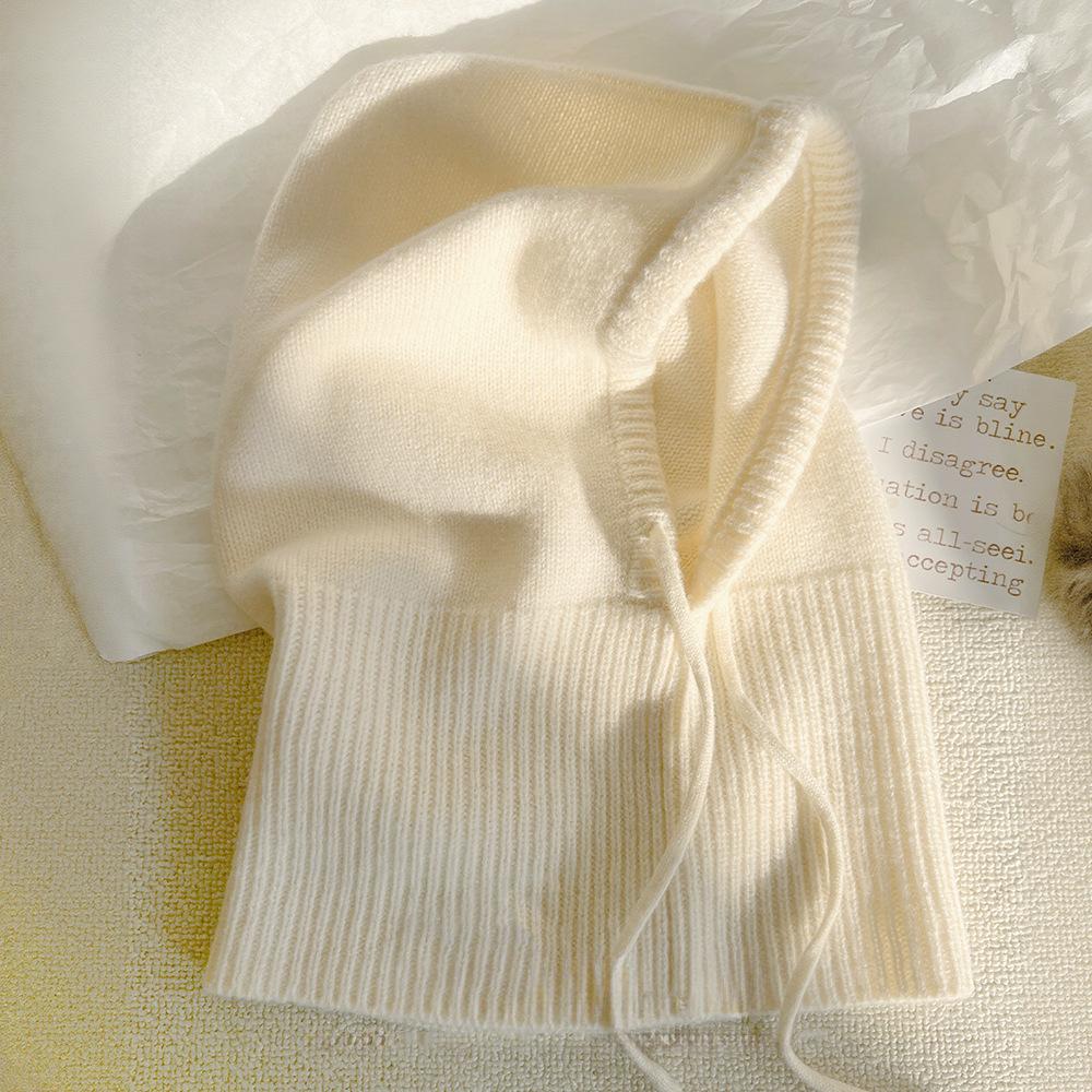 Autumn and Winter Men and Women Knitted Hats for Cervical Vertebrae Neck Scarf  Ears  Thickened and Warm