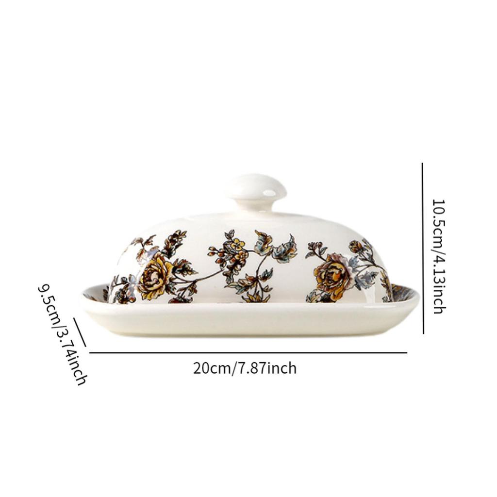 Butter Dish Butter Keeper Porcelain Minimalist Reusable Multifunctional Butter