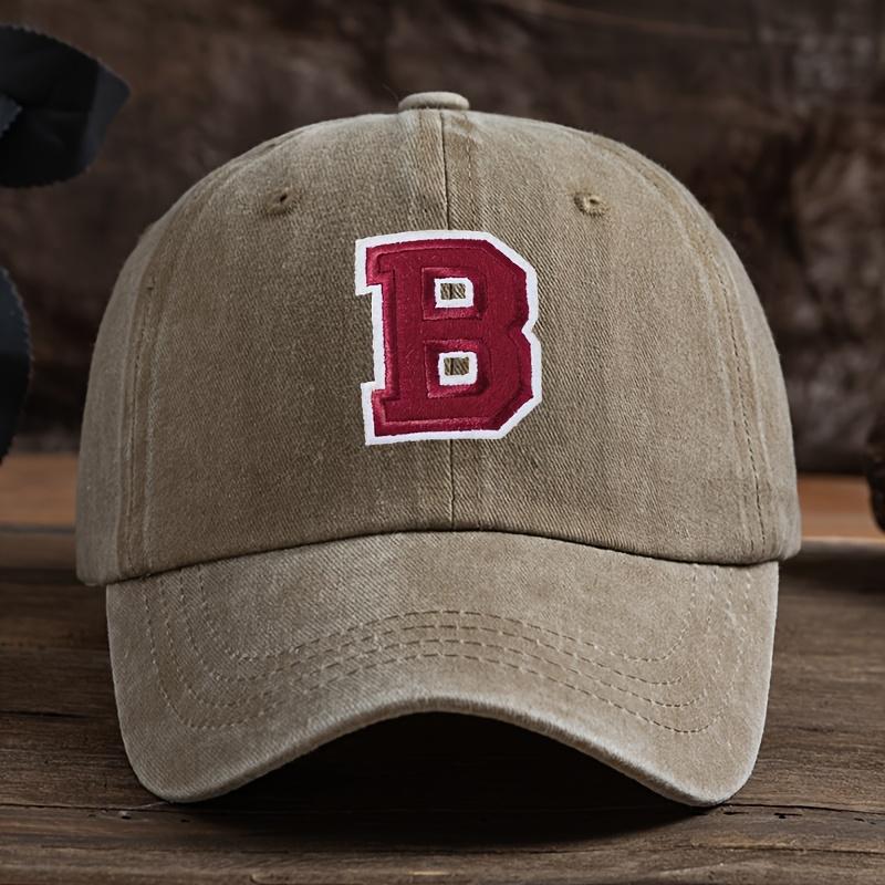 Fun Letter B Baseball Cap Unisex Outdoor Fashion Versatile Duckbill Hat Trendy