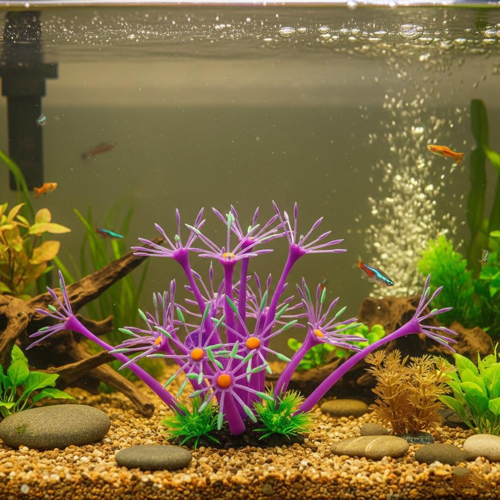 Luminous Artificial Coral Plants for Fish Tank Underwater Decoration Glowing Aquarium Decor Aquatic Landscape Supplies