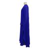 Women's Solid Color Chiffon Pleated Long Dress