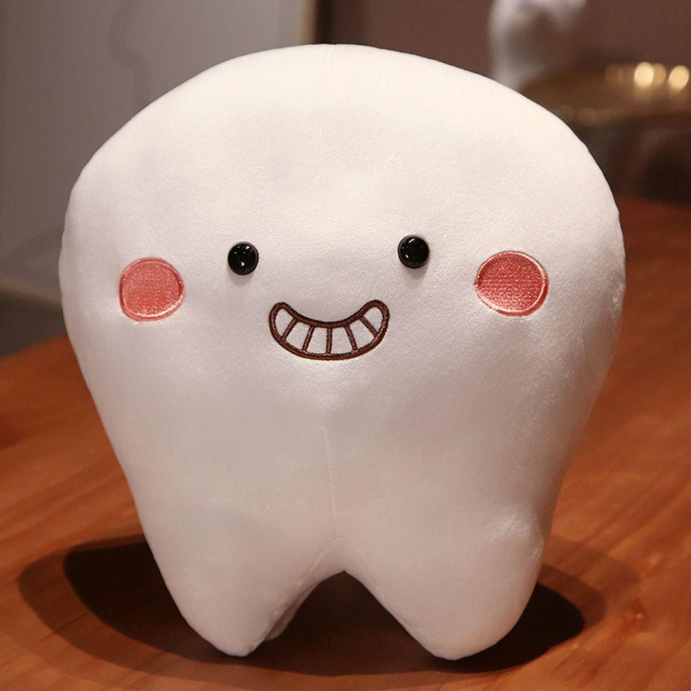 Creative Cushion Teeth Stuffed Pillow Soft Pillow Oral Teeth Throw Pillow Kids Gift
