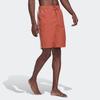 adidas Originals Adicolor Three Stripes Color Block Straight Leg Casual Shorts Men Shorts Orange HK7388