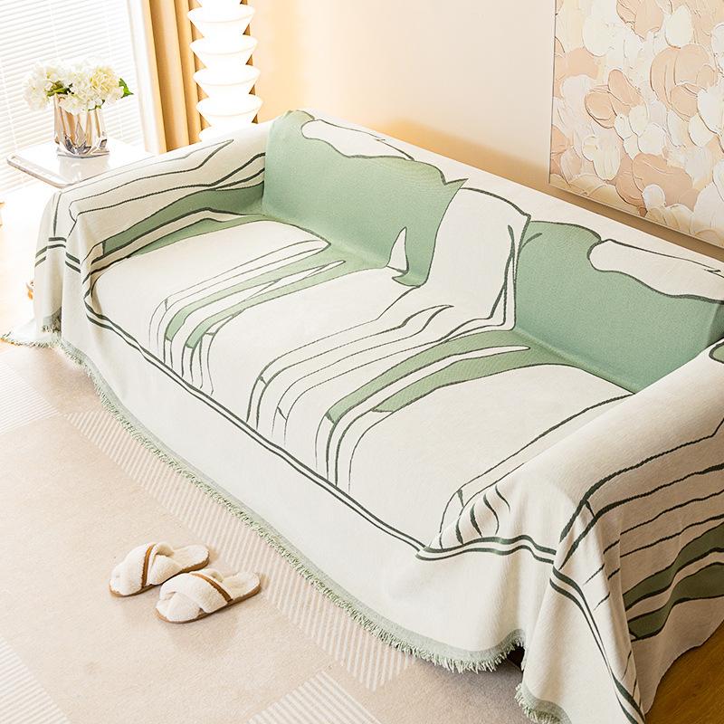 Atmosphärengefühl Vier Jahreszeiten Universal Chenille Pferd Sofa Handtuch All-Inclusive Universal Sofabezug Tuch Antihaft-Wolle Einteilig