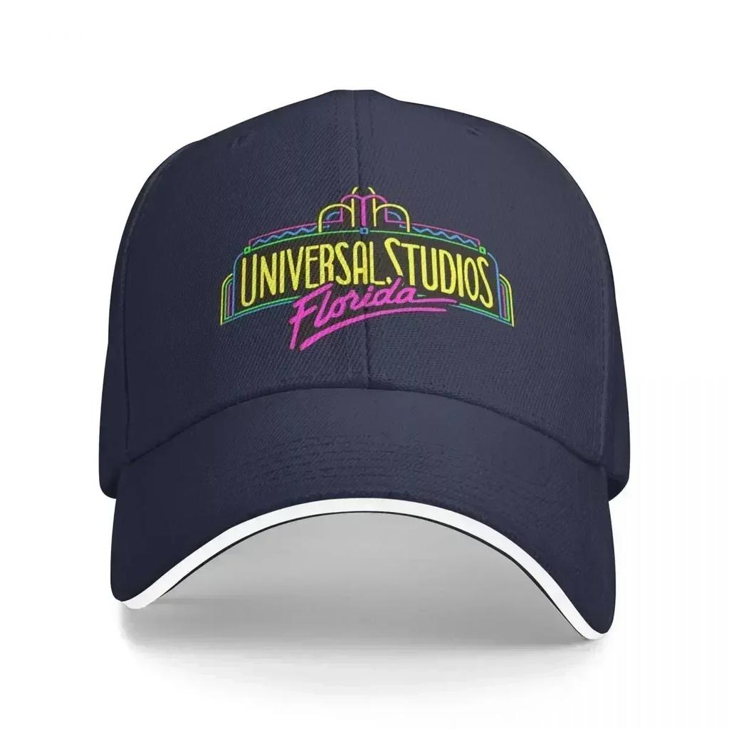 Universal Studios Florida V2 Unisex Caps Outdoor Trucker Baseball Cap Snapback Breathable Hat Customizable Polychromatic Hats