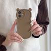 Cute bear ears for iPhone15Pro max Apple 17 mobile phone case 14/13 New 16 niche style
