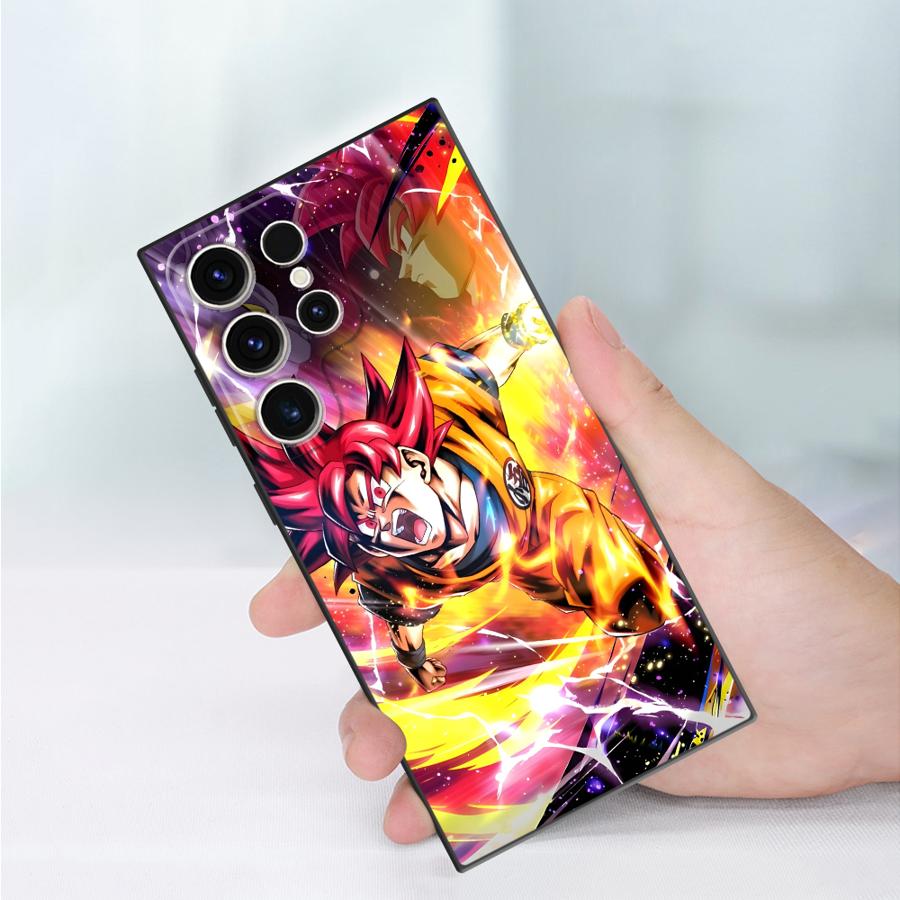 Dragon Ball Cartoon Goku Black Soft Phone Cover Case for Samsung Galaxy S23 Ultra S20 S25 Edge S21 FE S24 Plus