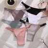 Cotton G-String Women Thongs Lingerie Low Rise Panties Adjustable Waistband Straps Hipster Underwear Female Intimates
