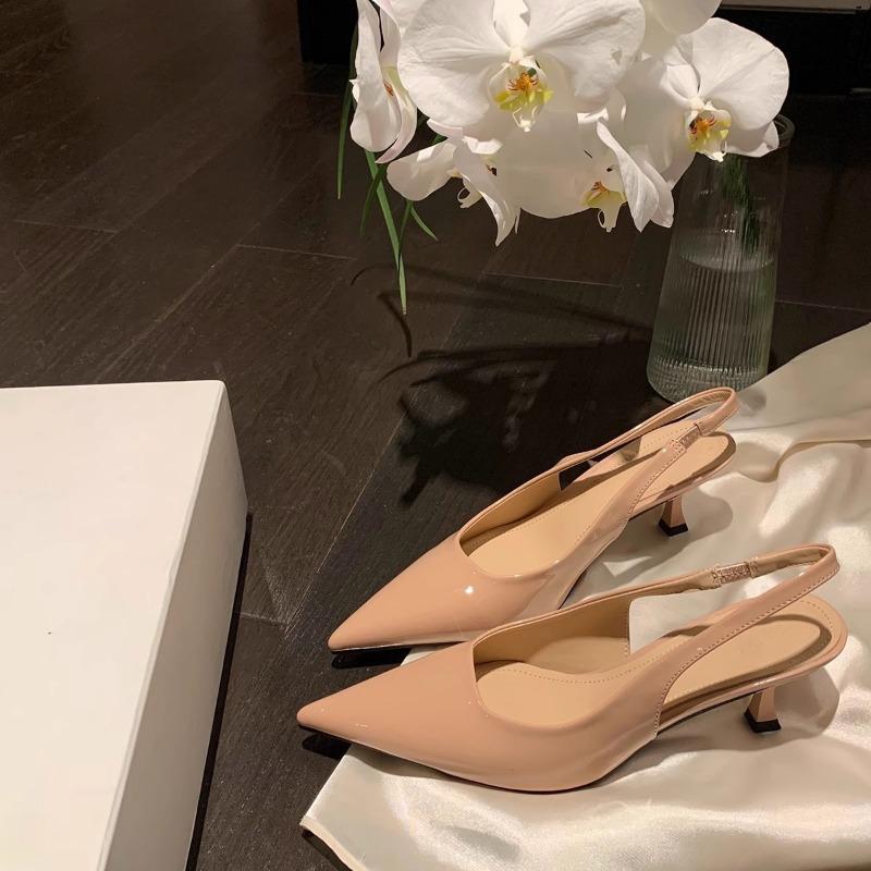 Tacchi Alti da Donna 2026 Nuovi Sandali Sexy Nude Eleganti Punta Acuta Tacco Medio Moda Tacco Sottile Scarpe Décolleté da Donna Scarpe Estive