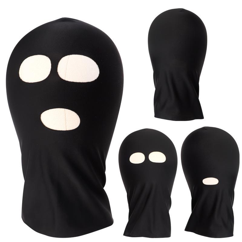 Adult Alternative Fun: Breathable High-Elastic Full-Cover Headgear with Eye and Mouth Openings for Couples