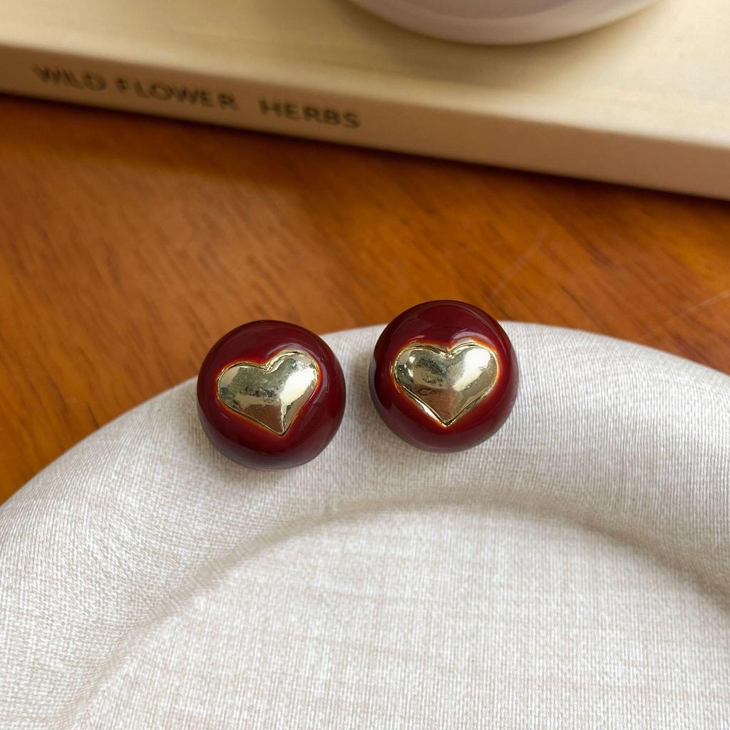 Ankola Red Bow Earrings: Elegant, Versatile Silver Needle Jewellery for Women