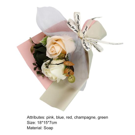 Seifen-Rosenblume, zarte, unverwelkte Seife, lebendige, langlebige Simulationsblumen