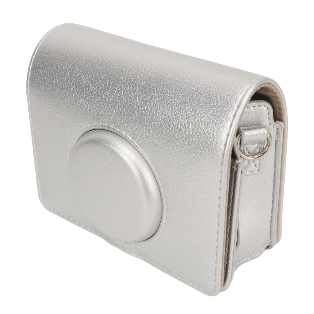 Instant Camera Case Vintage Magnetic Flip Top Scratch Proof with Shoulder Strap Camera PU Leather