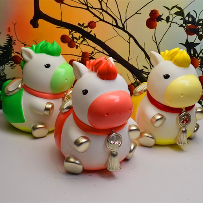 2026 Vårfest Häst Spara Pengar Burk - Kreativ Liten Häst Prydnad för Barnens Nyårspresent