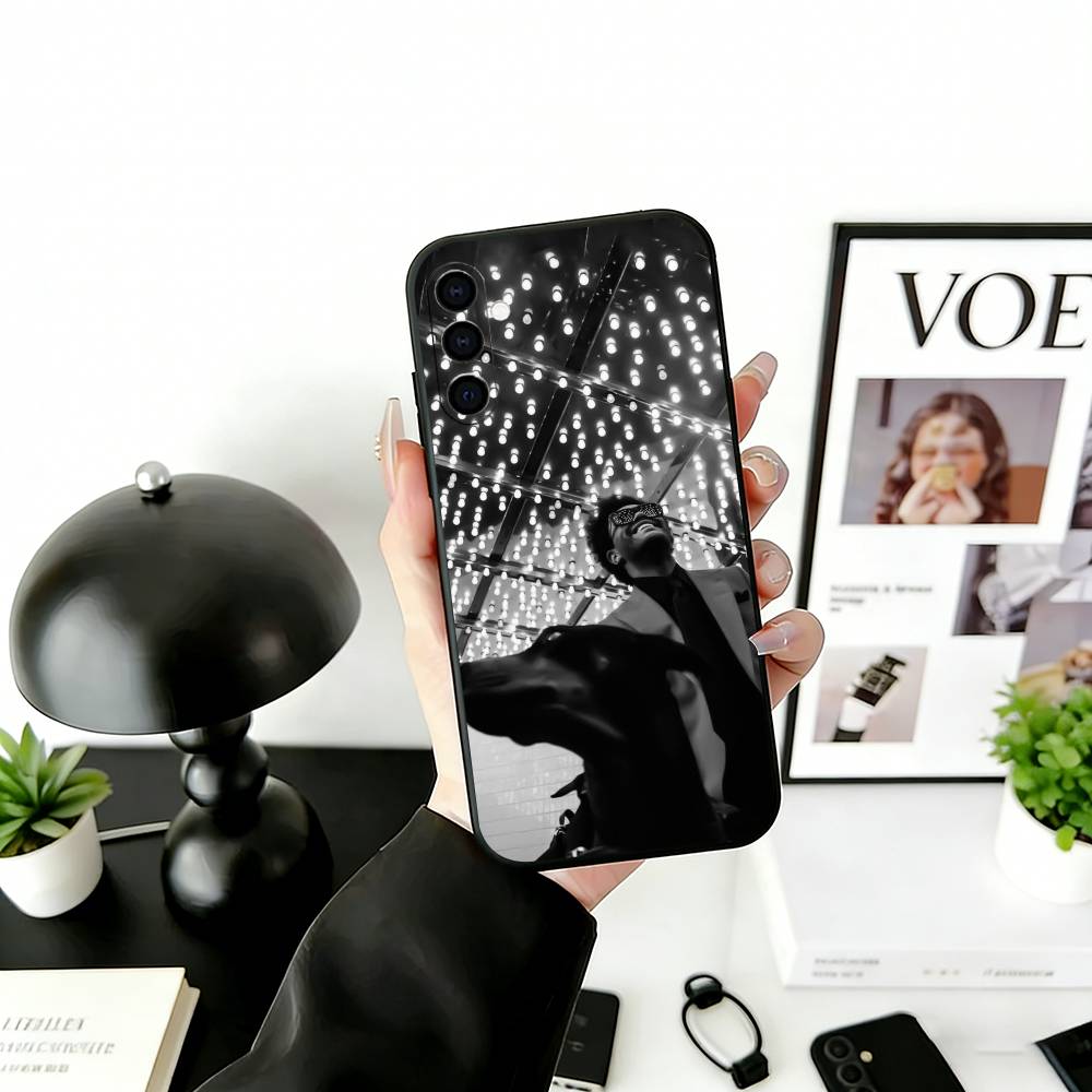 T-The W-W Phone Case Black Silicone Soft For Samsung Galaxy A73,A72,A71,A70,A53,A52,A51