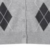 Lap Wool Argyle Knit Cardigan As1kg222