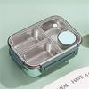 Food Container Portable 304 Stainless Steel Lunch Box for Students and Professionals Outdoor Meal Dinnerware Tool