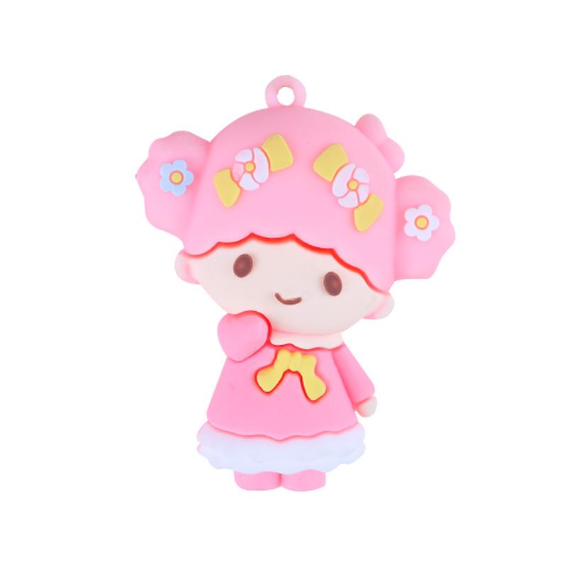 Sanrio Cartoon Couple Keychain Pendant Figurines Gift Set