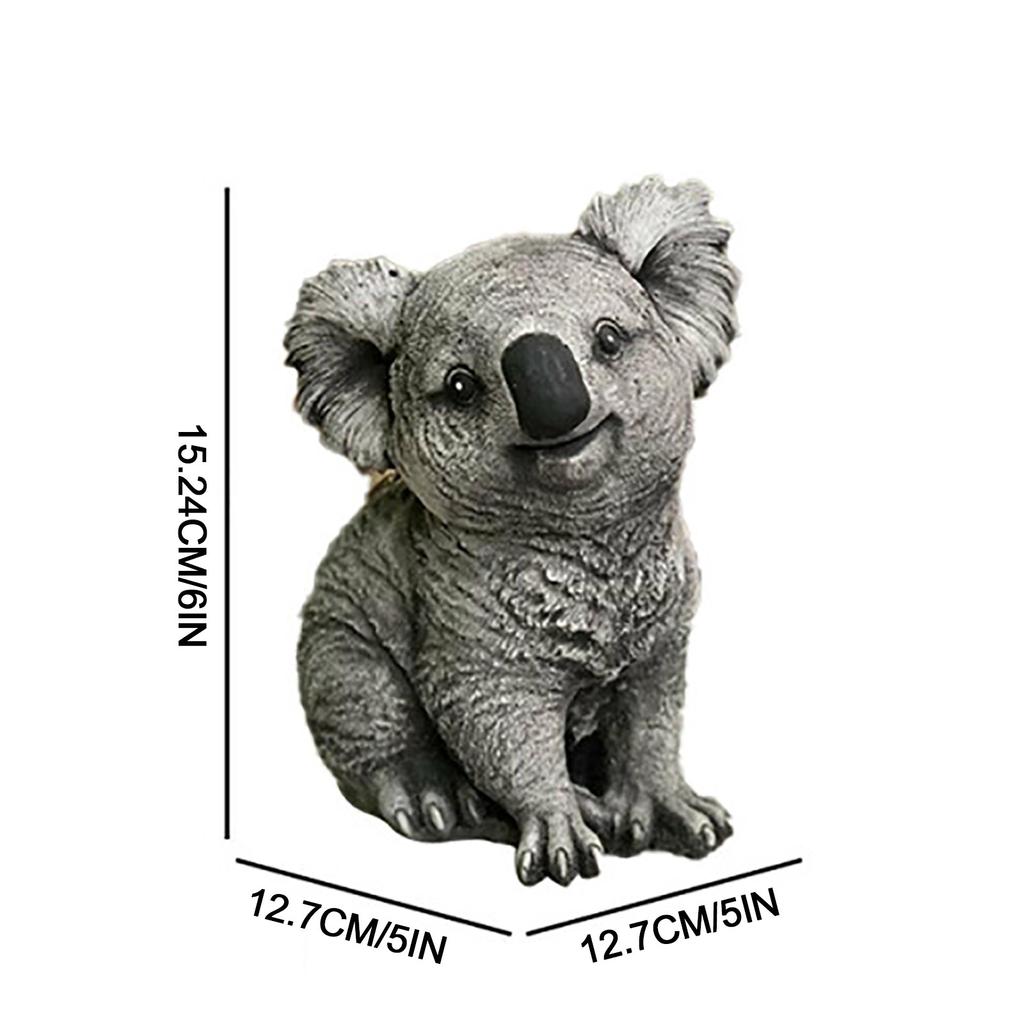 Outdoor Statue Creative Garden Decoration Cute Statue Vivid Koala Garden Figurines Ornament for Friends Garden Decoration