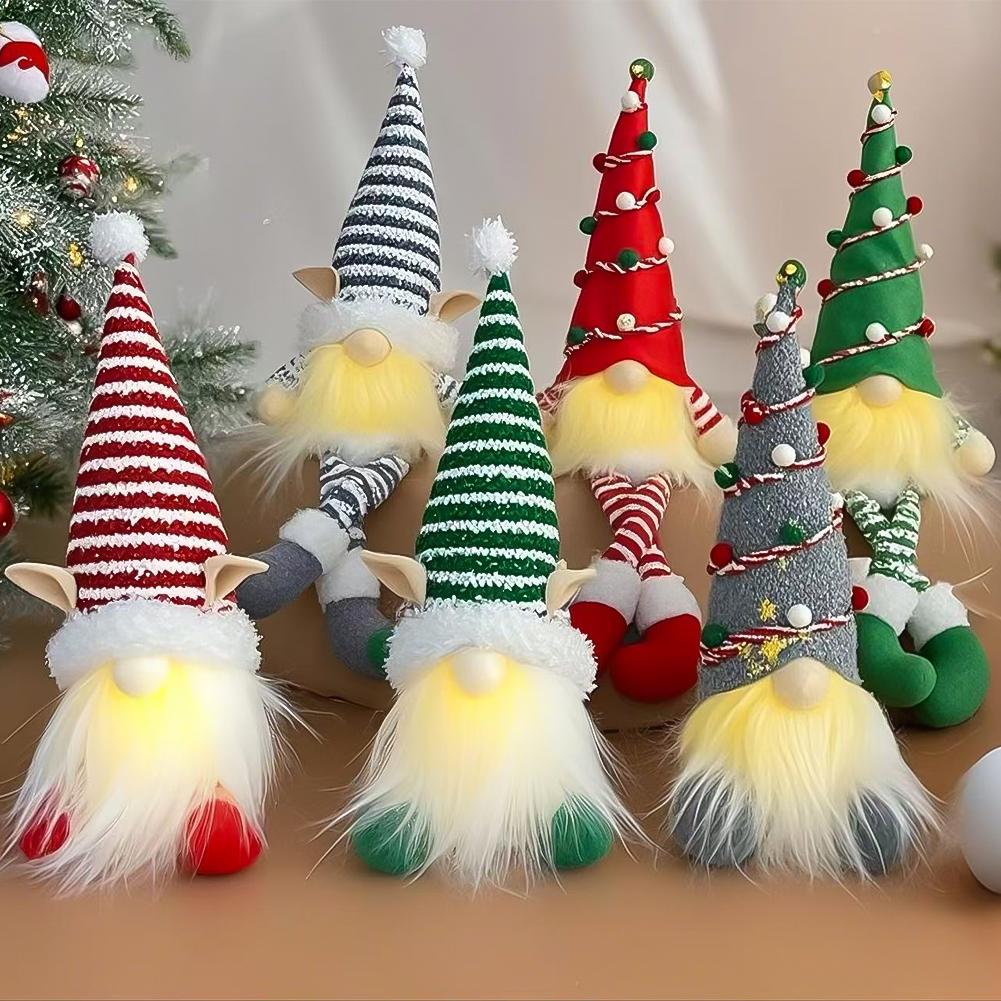 Glowing Gnome Christmas Faceless Doll Merry Christmas Home Decoration Navidad Natal Gift for New Year Xmas Gifts
