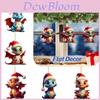 Christmas Dragon Car Hanging Decoration Acrylic Material Cartoon Style 5 Color Options Interior Car Decor