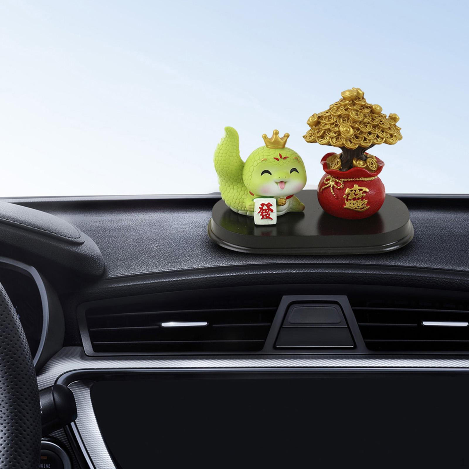 

Счастливое дерево и статуя змеи, благословение, украшение, праздничное произведение искусства, статуэтка фэншуй из смолы для офиса Style C