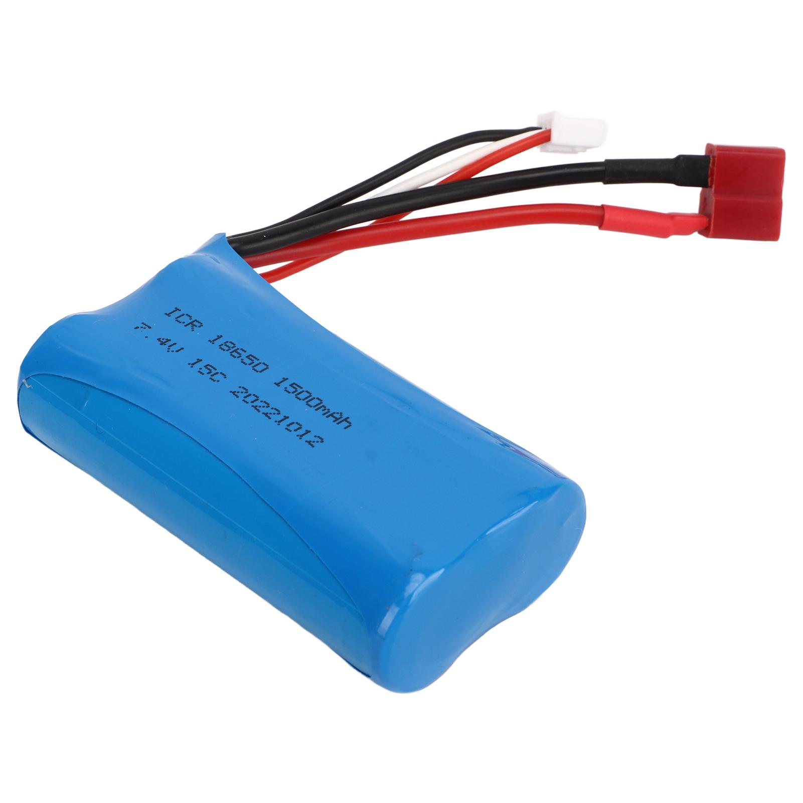 

7.4V 1500MAH 15C Lithium Battery T Plug Rechargeable High Discharge RC Li Ion Battery for Syma 822 T39 T40 F39 F49