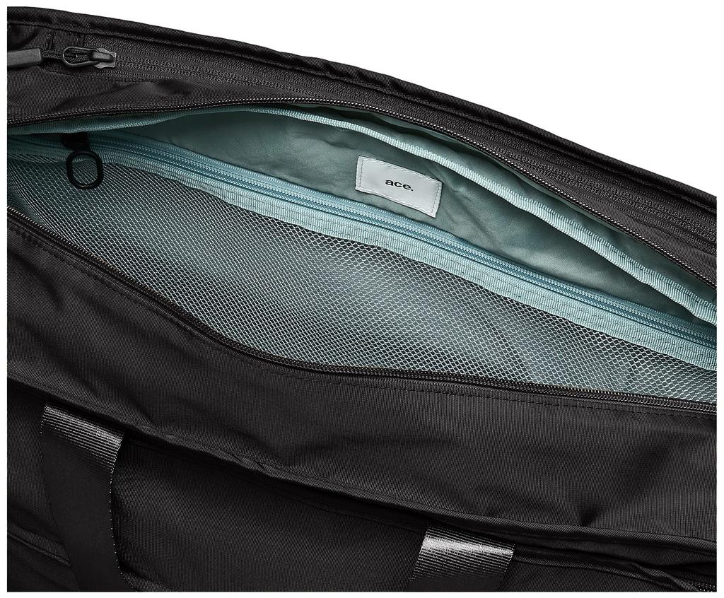 ACE Tokyo Funip Boston Bag, Women's, Black, H35 x W48 x D15cm