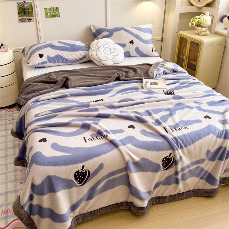 Yunjin Oboustranná zimní fleecová deka - Hrubá, útulná přehoz na pohovku a kancelářský šál