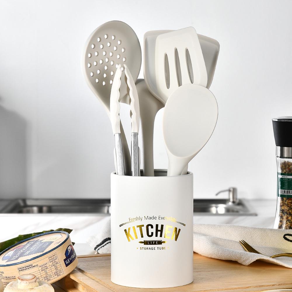 7-Piece Non-Stick Silicone Kitchenware Set - High-Temperature Resistant Spatulas