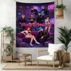 Demon Hunter Girls Custom Your Name Wall Decor Tapestry Art For Pet Memorial Birthdaywedding Party Backdrop Family Gift