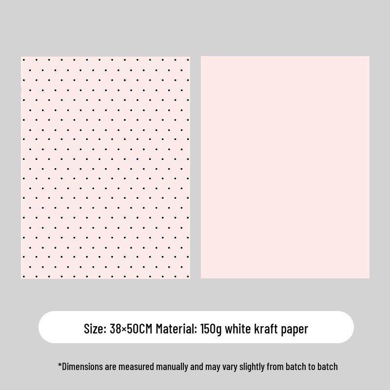 Korean Polka Dot Floral Gift Wrapping Paper - DIY Exquisite Bouquet Paper