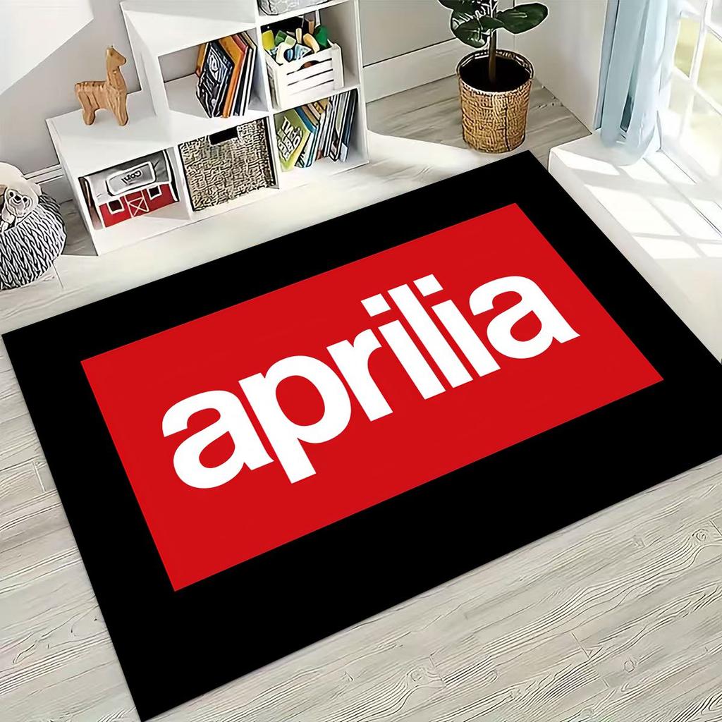 Motorcycle Aprilia Sign Racing Car Carpet Rug for Bedroom Living Room Sofa Home Doormat Decor,Large Kids Play Non-slip Floor Mat