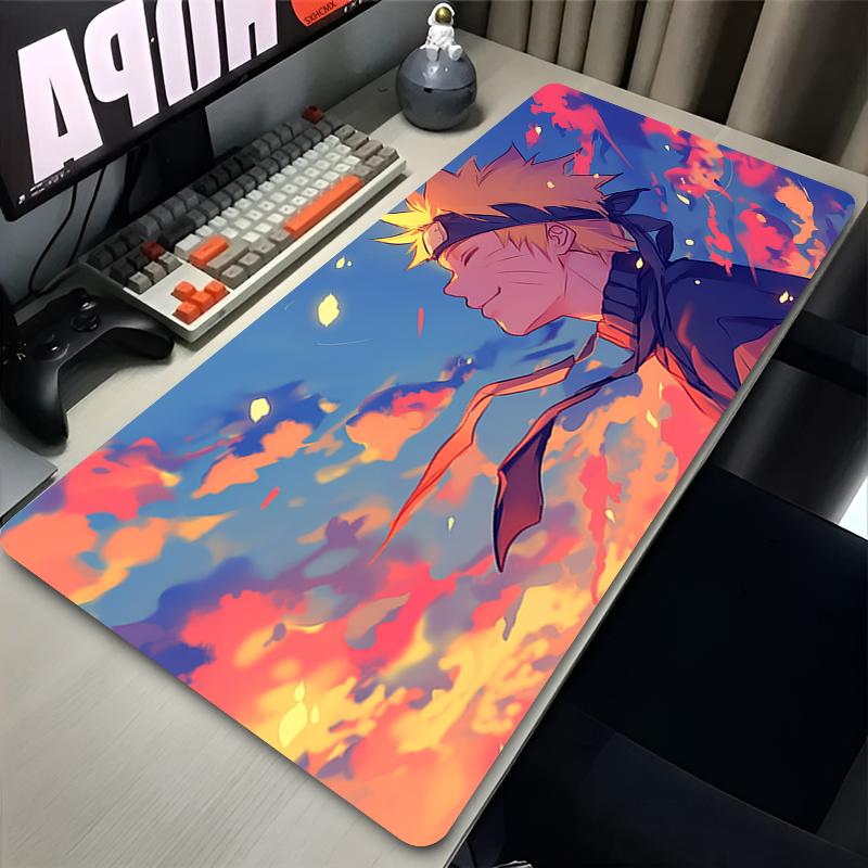 Mouse Pad Anime Gaming Accessories Naruto Uzumaki Keyboard Desk Mat Office Gabinete Gamer Carpet Rubber Mousepad Pc Mouse Mats