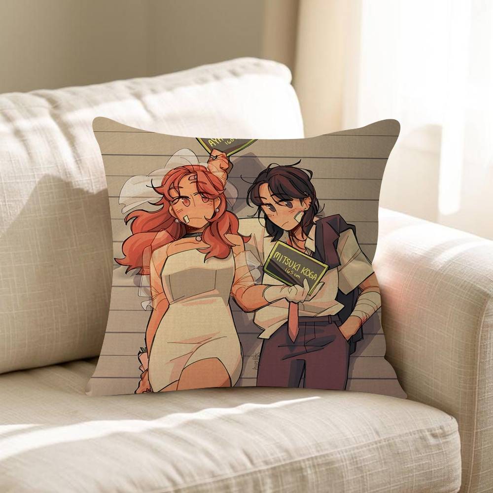 

Aya Osawa Mitsuki Koga MMitsuAya Cushion Cover Car Throw Pillow Case For Sofa Car Christmas Gift 30x30 cm