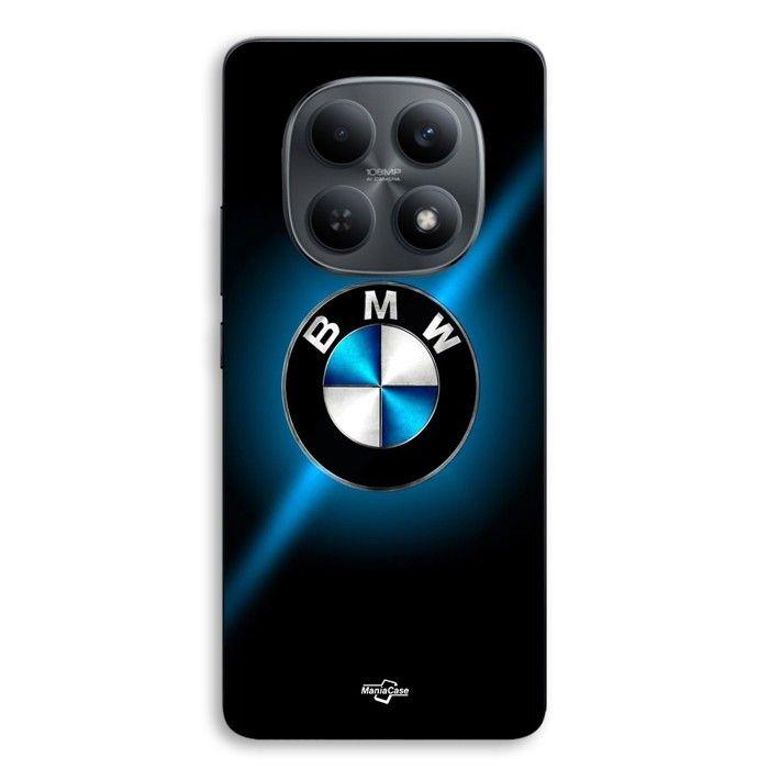 Phone Case - MANIACASE - Xiaomi Redmi Note 15 5G - TPU Silicone - BMW Logo - Glossy Black and Blue