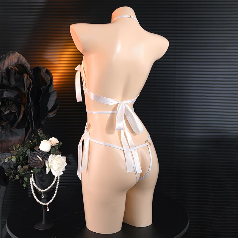 Sexy Mesh Open Crotch Bodystockings For Women Erotic Lingerie Sexy Bra Crotchless Teddies Bodysuits Female Sexy Porno Underwear