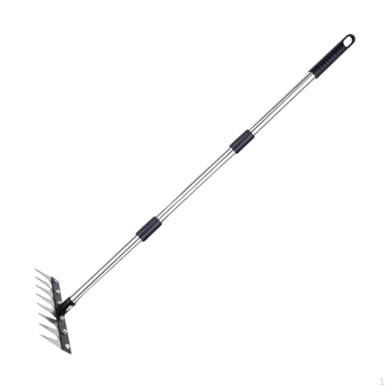 

8-tine Manual Weeder for Gardening, with Ergonomic Handle And Soil Loosening Action. Ideal Farms 3 Section Pole