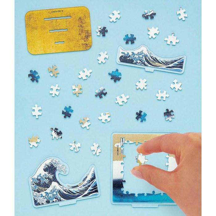 Beverly Jigsaw Puzzle X Acrylic Stand Hokusai: Wave At Mount Fuji 33 Pieces SP-050