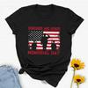 Memorial Day Flag TShirt Remember  Honor High Quality Cottont Crewneck Tops Tee Shirt Short Casual Style Graphic T Shirts