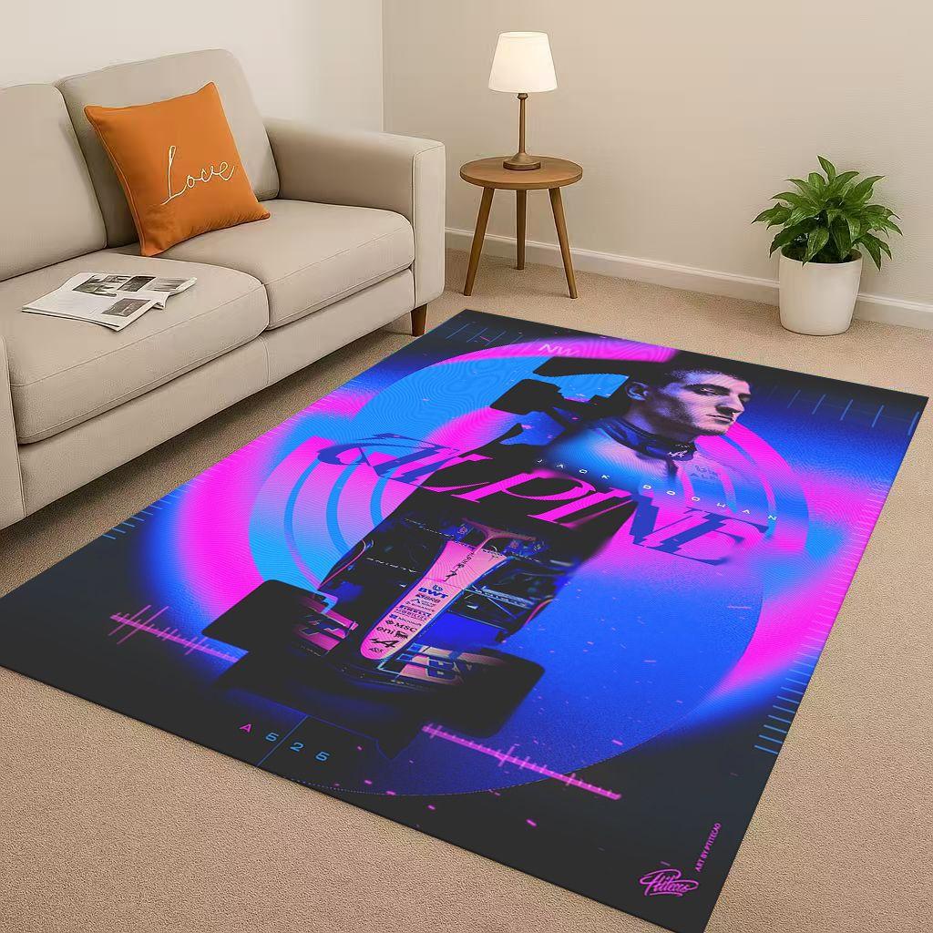27 Style Racing Car Racer Driver Star Living Room Non-Slip Area Rug Carpet for Bedroom Playroom Sofa,Home Decor Doormat Kids