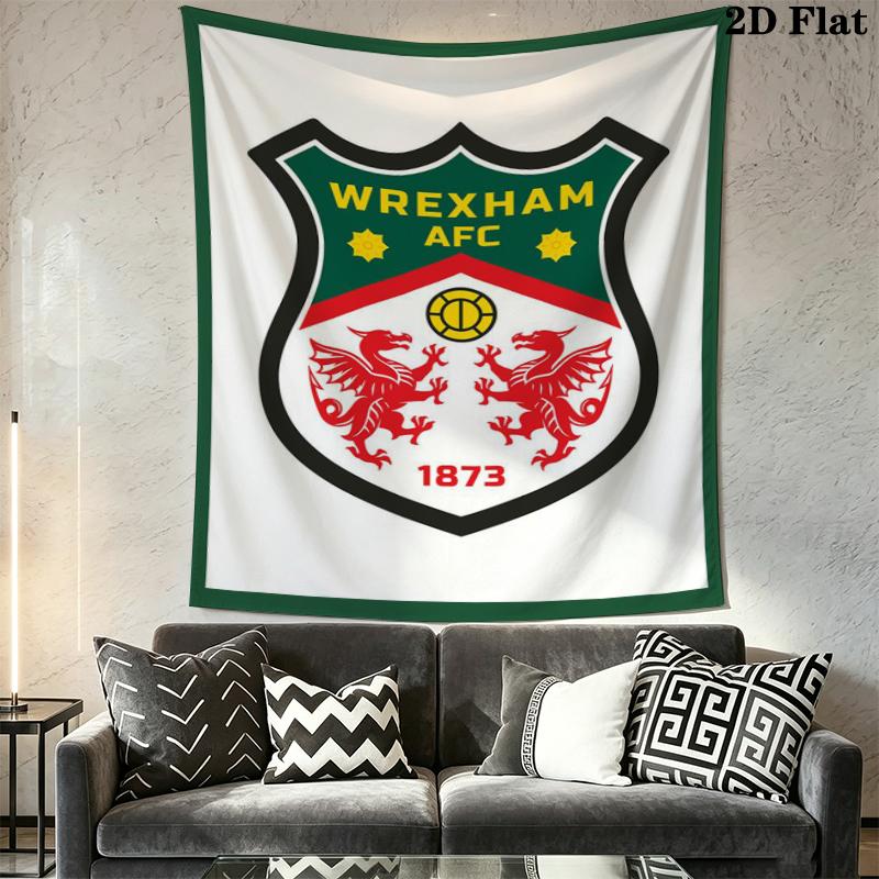 Wrexham AFC Wall Tapestry Aesthetic Wall Hanging Printed Fabric Blanket Decorative Tapestries for Bedroom Living Room Home Decor