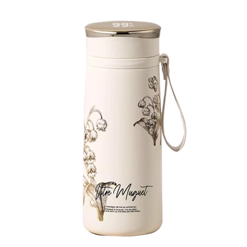 Vanow Lily of the Valley 460ml Ceramic Lined Insulated Mug