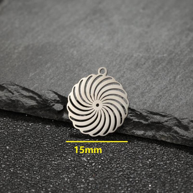 18K Gold Stainless Steel Electroplated Pendant Necklace Charm