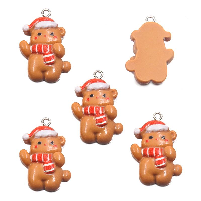 DIY Cartoon Christmas Resin Ornaments: Santa, Snowman & Reindeer Charms