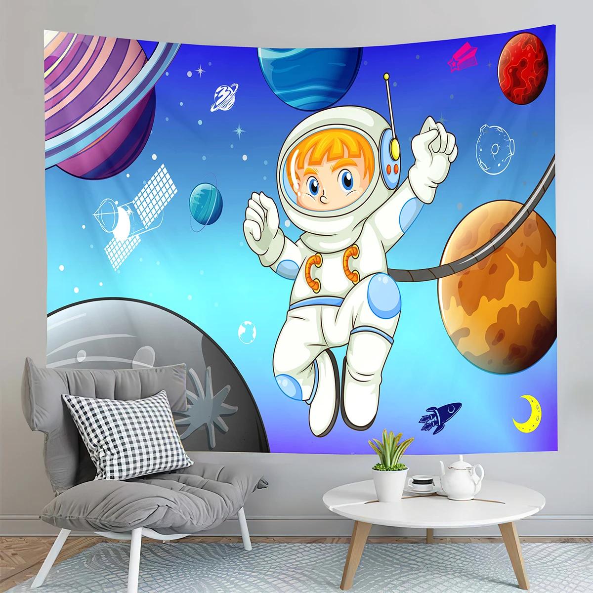 

Астронавт Гобелен Космическое Путешествие Фэнтези Космическая Спальня Общежитие Эстетика 100x75cm