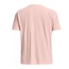 Under Armour Solid Color Sports Fitness Training Loose Round Neck Quick-dry Short Sleeve T-Shirt Women Tops Pink 1365850-685